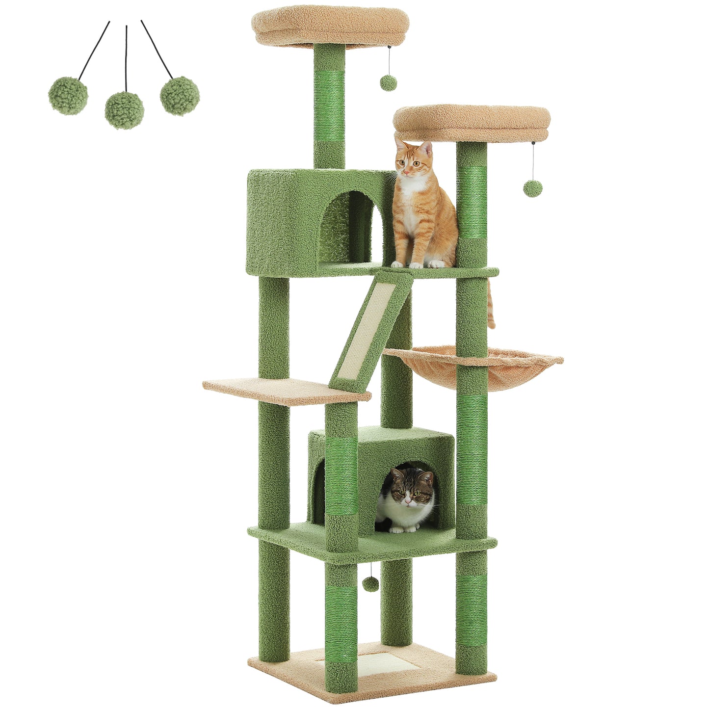 Torre per gatti PAWZ Road Premium da 180 cm | Per gatti di grandi dimensioni da interno