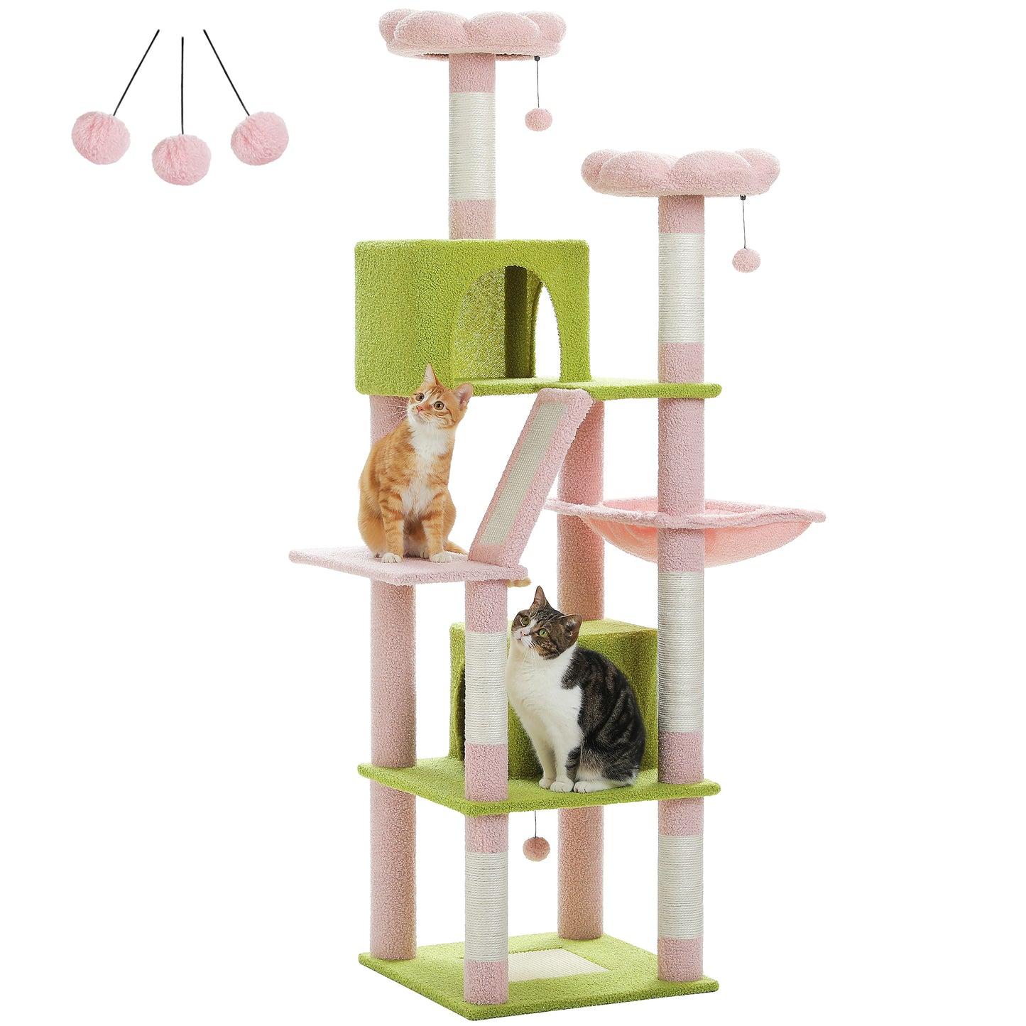 Torre per gatti PAWZ Road Premium da 180 cm | Per gatti di grandi dimensioni da interno