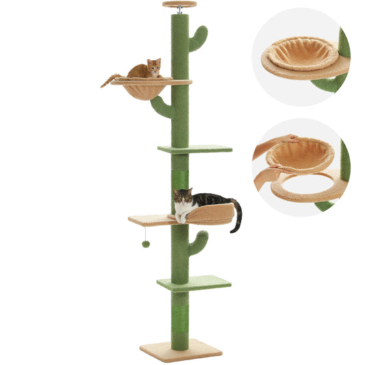 PAWZ Road Decken-zu-Boden-Katzenbaum | 220-254 cm höhenverstellbar