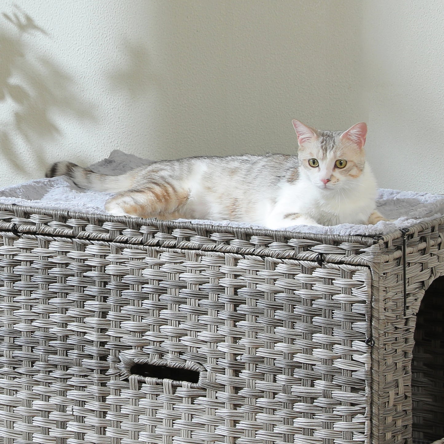 PAWZ Road Katzenklo | Designer-Möbel aus Rattan | Mit High-Entry & Anti-Streu-System