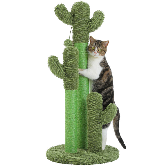 TOP DEAL | PAWZ Road Kakteen-Kratzsäulen- Größe M-53CM|L-68.5CM | Anti-Rutsch-Design (Tragkraft 20kg/4 Katzen)
