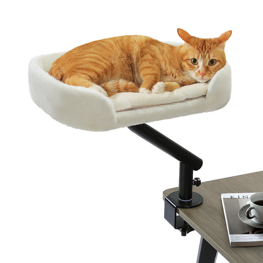 PAWZ Road Desk Cat Bed | Supports up to 23 kg | 360° rotatable & height adjustable | Desktop cat hammock with nest function