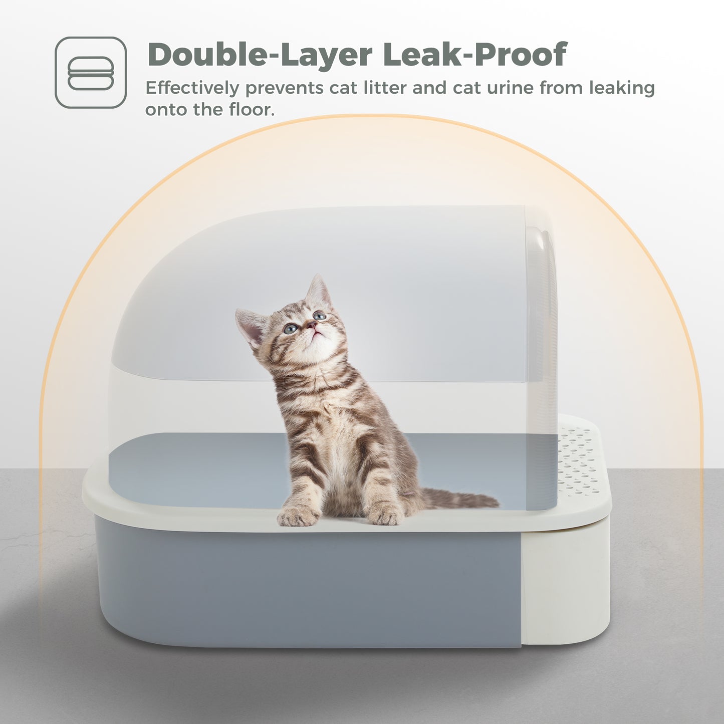 Pawz Road - Katzentoilette mit Schubladen-System Extra großer 50 cm Innenraum mit Geruchskontrolle