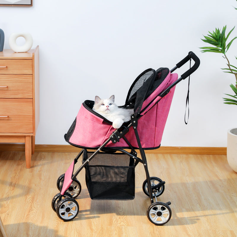 Carro plegable | con compartimento para padres y cinturón de seguridad | ventilación de 2 niveles + cojines lavables