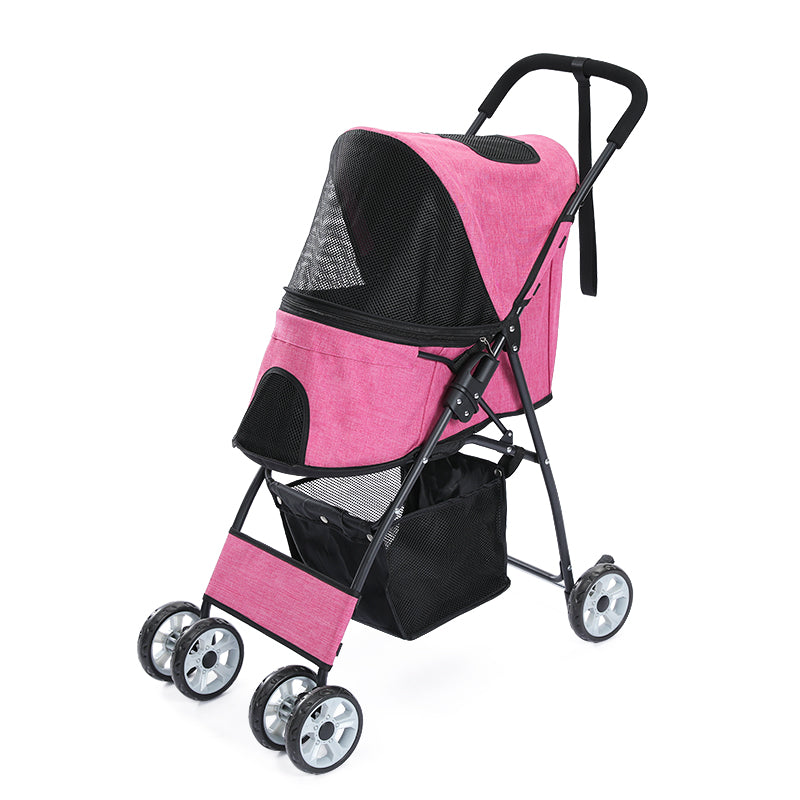 Carro plegable | con compartimento para padres y cinturón de seguridad | ventilación de 2 niveles + cojines lavables
