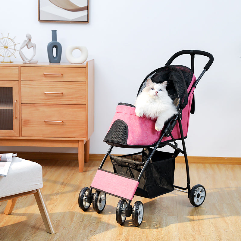 Carro plegable | con compartimento para padres y cinturón de seguridad | ventilación de 2 niveles + cojines lavables