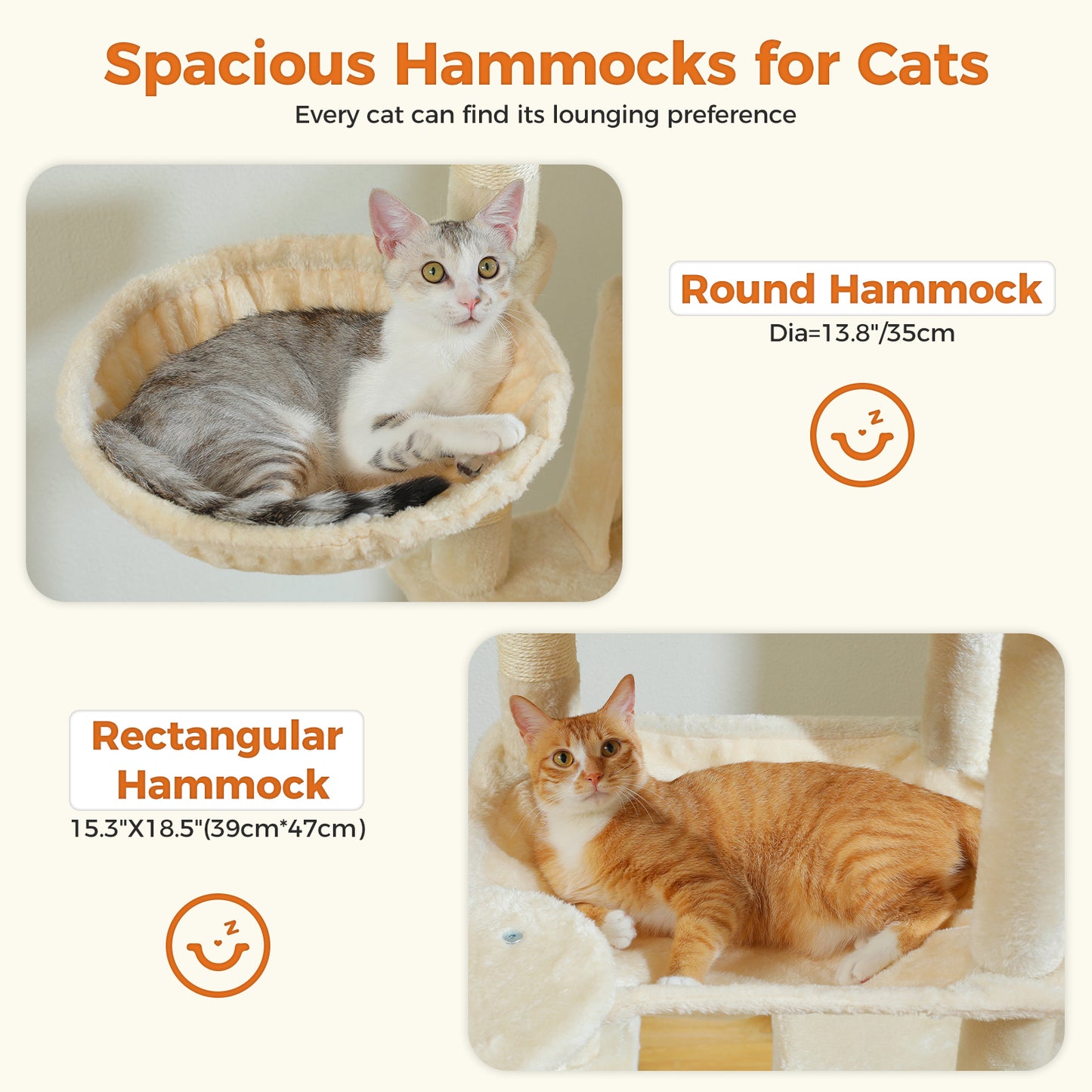 PAWZ Road XXL-Rascador 175 cm para gatos de apartamento | Con gran hamaca | Torre para gatos adultos | Incl. poste rascador, casa de dormir y plataforma de observación