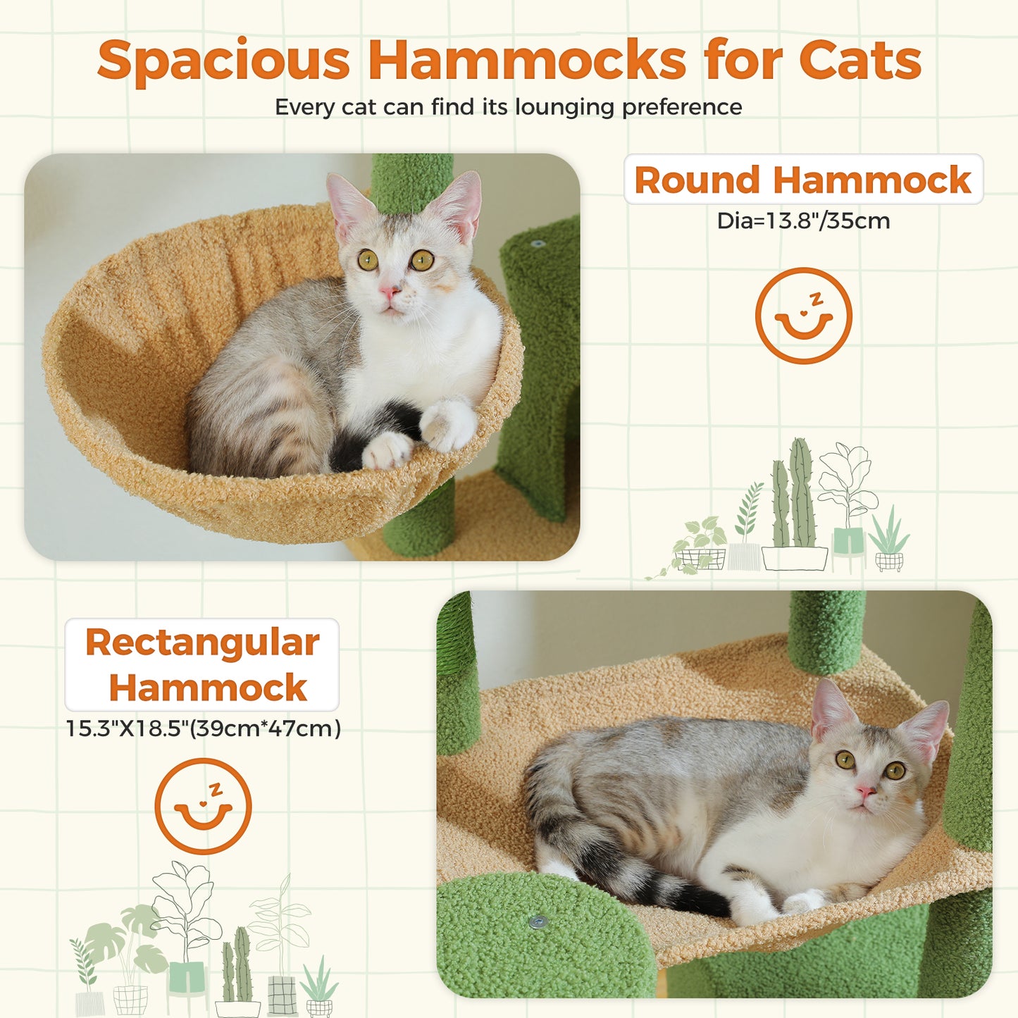 PAWZ Road XXL-Rascador 175 cm para gatos de apartamento | Con gran hamaca | Torre para gatos adultos | Incl. poste rascador, casa de dormir y plataforma de observación