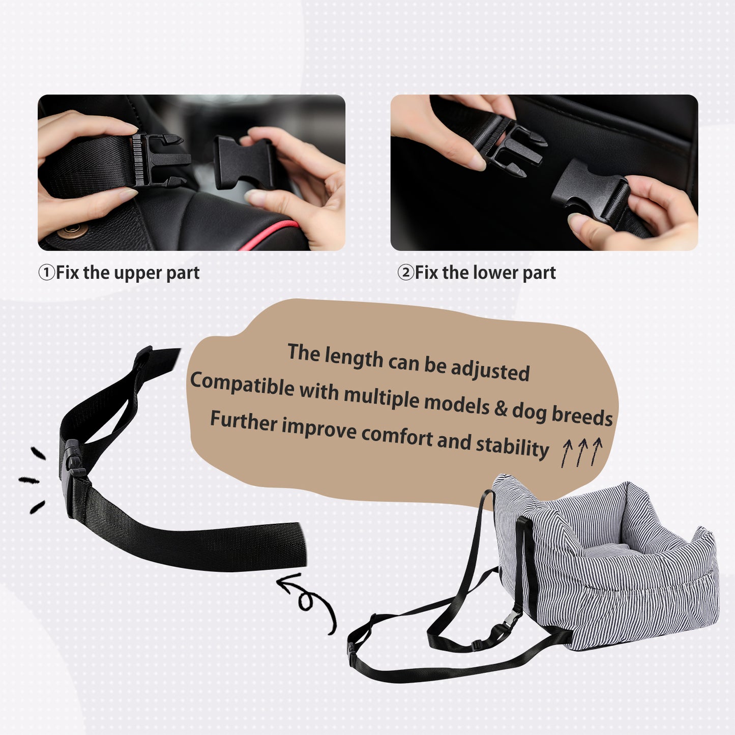 Cuccia per cani PAWZ Road Comfy per auto AWW0183
