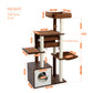 【130cm Extra High】PEQULTI Cat Tree - 51.4″ Multi-Level Platforms｜25.6″×16.9″ XXL Exercise Area"