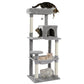 TOP DEAL | PAWZ Road Katzenbaum - Luxus-Plush-Katzenhaus + H?ngematte | Sisal-Kratzs?ule + Aussichtsplattform