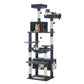 PAWZ Road Kratzbaum, 136 cm hoch | mit ger?umiger H?ngematte | Schlafhaus und Kratzpfosten | zwei gepolsterte Plattformen | Katzenhaus geeignet f¨¹r gro?e Wohnungskatzen