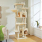 PAWZ Road XXL-Rascador 175 cm para gatos de apartamento | Con gran hamaca | Torre para gatos adultos | Incl. poste rascador, casa de dormir y plataforma de observación