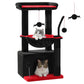 PEQULTI 4-in-1 Cactus Cat Tree | 84 cm Cat Tower | with XXL Sleeping House | Sisal Posts | Deep Hammock | Observation Deck