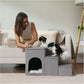 PAWZ Road Klappbare Hundetreppe – 3 Stufen mit Stauraum Ihre Lösung für kleine Hunde, bequem aufs Sofa zu gelangen!