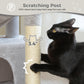 PEQULTI 4-in-1 Cactus Cat Tree | 84 cm Cat Tower | with XXL Sleeping House | Sisal Posts | Deep Hammock | Observation Deck