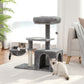 Multi-level cat tree | Swing hammock | Sisal scratching post | Height 80 cm (31.5 inches) | Plush platform + sisal wrapping | Machine washable