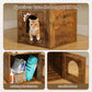 PAWZ Road Rascador Moderno para Gatos Grandes | Árbol para Gatos Premium con Casa de Sueño XXL | Altura Total 146 cm