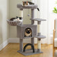 PAWZ Road 106 cm Arbre à chats avec maison de repos et perche à gratter en sisal