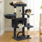 PAWZ Road 106 cm Arbre à chats avec maison de repos et perche à gratter en sisal