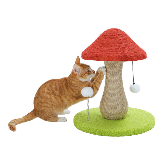 PAWZ Road 47cm Pilz Kratzsäulen (Rot/Grün)