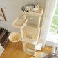 PAWZ Road Katzenturm | 73 Zoll | 1 Stange | 2 Hängematten | 8 Kratzbäume | XL Wohnung