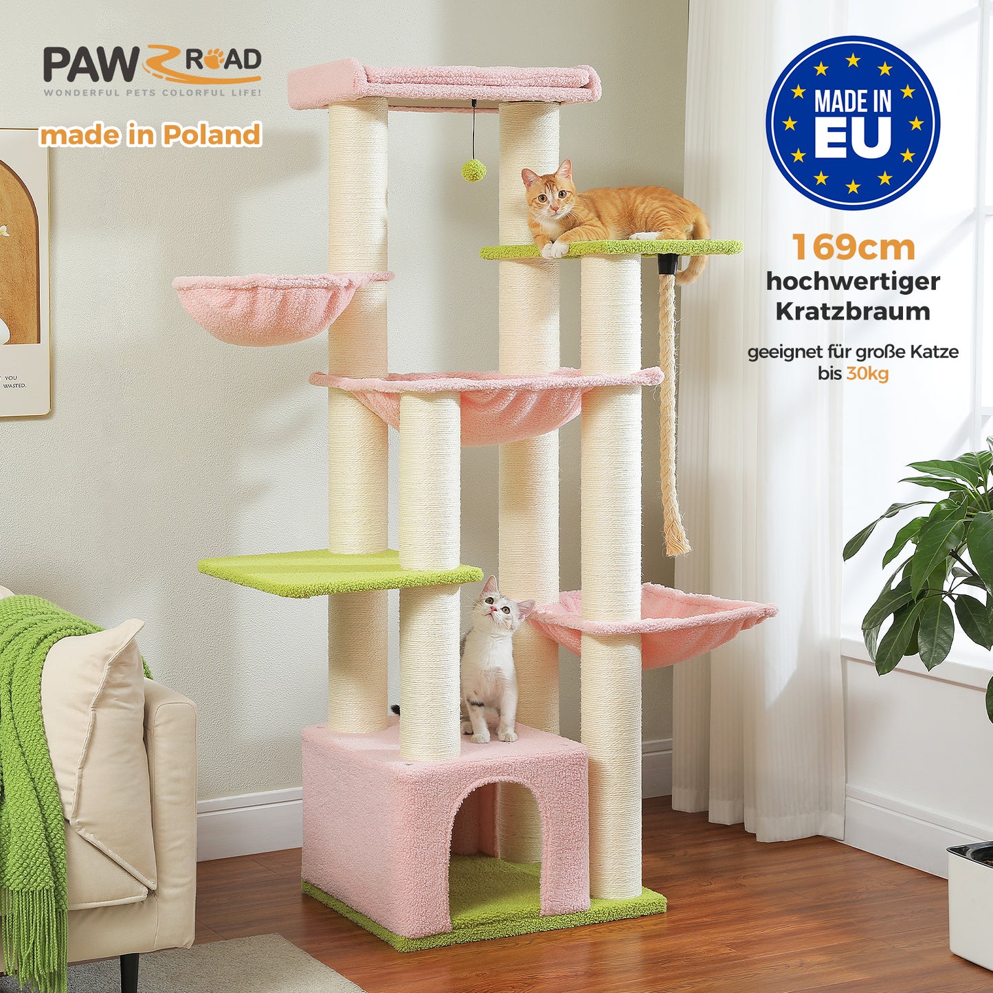 PAWZ Road [MADE IN EU] 170cm MEGA Kratzbaum
