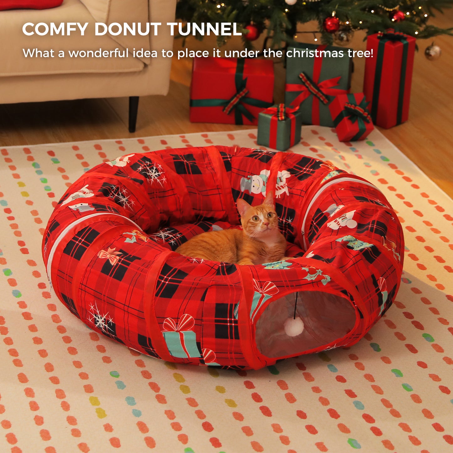 PAWZ Road A complete circular track with 96 cm outer diameter | 30 cm tube diameter for sufficient turning space for the cat