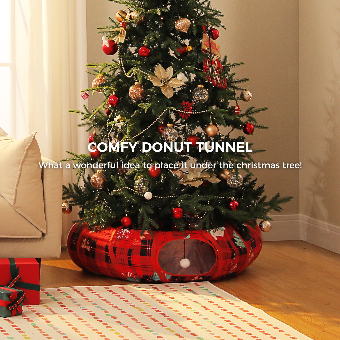 PAWZ Road A complete circular track with 96 cm outer diameter | 30 cm tube diameter for sufficient turning space for the cat