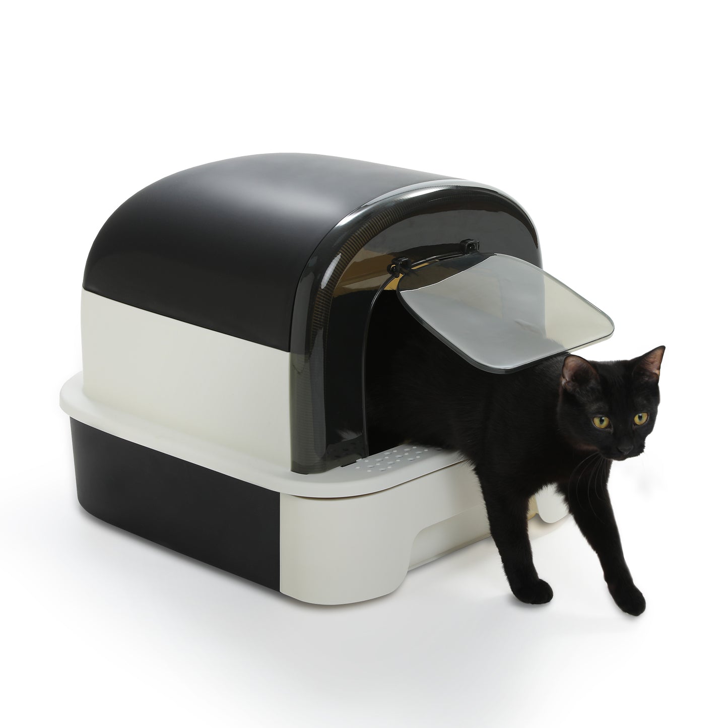 Pawz Road - Lettiera con cassetto | Ampio spazio di 50 cm | Lati rialzati per evitare la dispersione di rifiuti | Semi-chiusa per prevenire gli odori