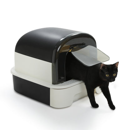 Pawz Road - Katzentoilette mit Schubladen-System Extra großer 50 cm Innenraum mit Geruchskontrolle
