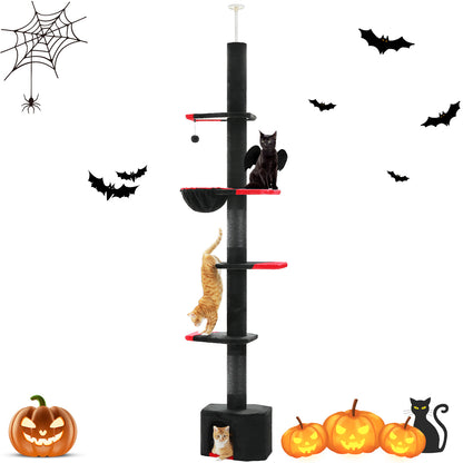 PAWZ Road Kaktus-Katzenkratzbaum | H?henverstellbar (241-274 cm) | Mit Sisal-Kratzs?ulen | Ideal f¨¹r Gro?katzen