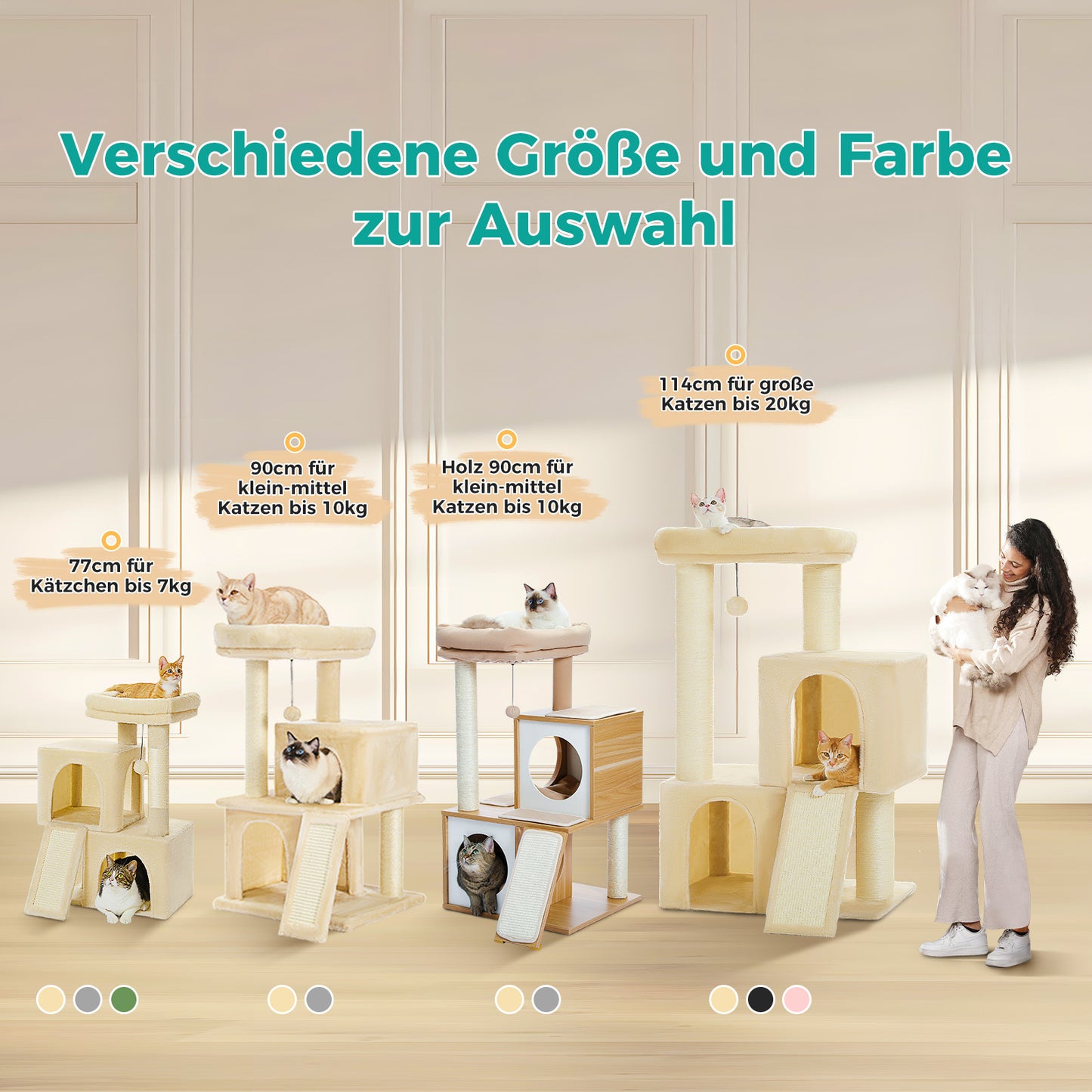 PAWZ Road [MADE IN EU] 114cm MEGA Kratzbaum (Grau)