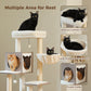 PAWZ Road Rascador Moderno para Gatos Grandes | Árbol para Gatos Premium con Casa de Sueño XXL | Altura Total 146 cm