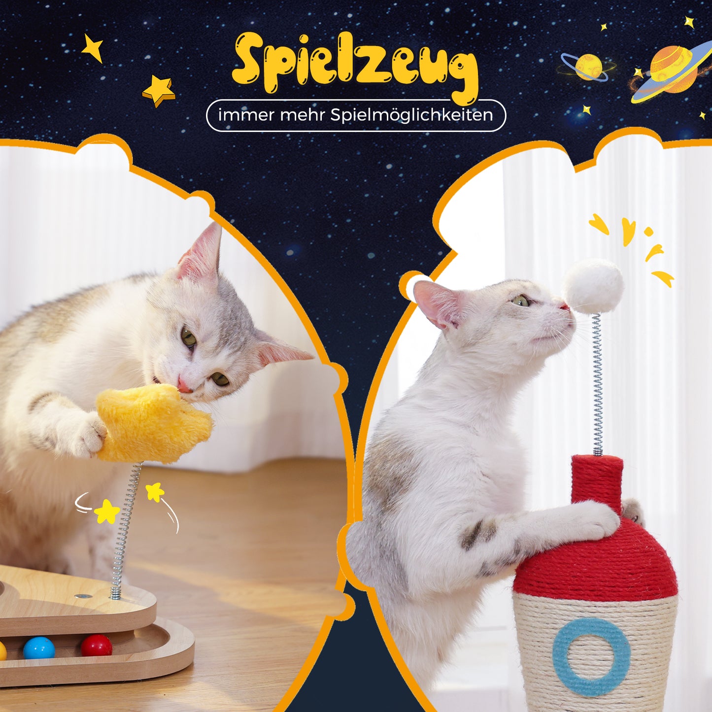 PAWZ Road | Raketen-Kratzbrett für Katzen | 40cm