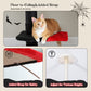 PAWZ Road Kaktus-Katzenkratzbaum | Deckenstütz-System | Höhenverstellbar (241-274 cm) | Mit Sisal-Kratzsäulen | Ideal für Großkatzen