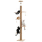 PAWZ Road Kratzbaum | Boden-Decken-Höhenverstellung | Mit XXL-Kratzpfosten (10,4 cm) & Acryl-Versteck