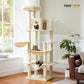 PETEPELA Arbre à chats de 175 cm pour chats de grande taille en appartement