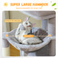 PAWZ Road Large Cat Tree | 104 cm Multi-Level Cat Tower | With 2 Spacious Sleeping Houses | Designed for Indoor Cats