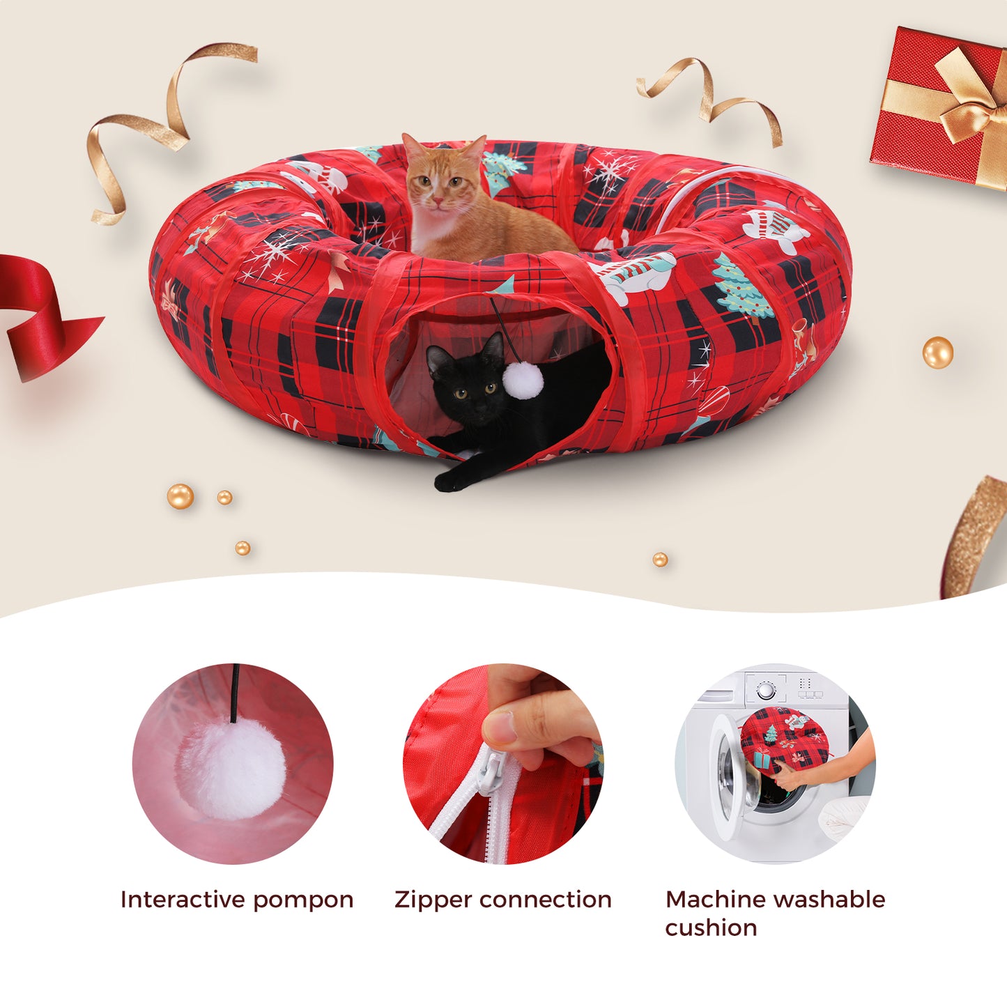 PAWZ Road A complete circular track with 96 cm outer diameter | 30 cm tube diameter for sufficient turning space for the cat