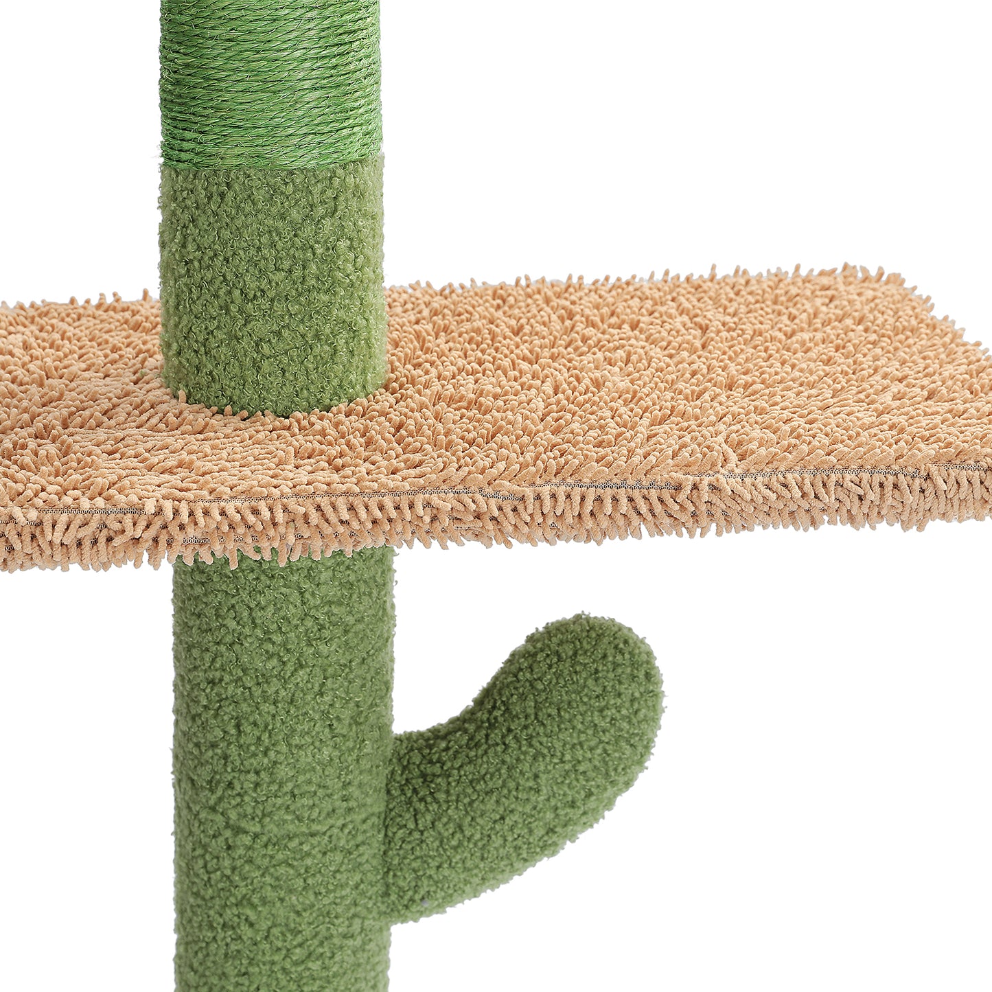 PAWZ Road Kaktus-Katzenkratzbaum | Deckenstütz-System | Höhenverstellbar (241-274 cm) | Mit Sisal-Kratzsäulen | Ideal für Großkatzen