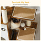 90% increased stability: Modern Cat Tree｜23.6" solid wooden board + 2 anti-slip pads｜67×34cm large space (load capacity 45lb/4 cats)