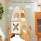 PAWZ Road Rascador Moderno de Cohetes | 120 cm | Árbol para Gatos de Madera Maciza | Torre de Escalada Interior para Gatos