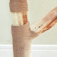 Rascador de flores moderno | Lujosa torre para gatos Boho de madera maciza | Con ramas de madera reales, columna de rascado y 2 plataformas | Diseño en blanco nube | Exclusivo para gatos de apartamento