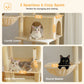 PAWZ Road Katzenturm | 73 Zoll | 1 Stange | 2 Hängematten | 8 Kratzbäume | XL Wohnung