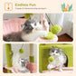 PEQULTI 4-in-1 Cactus Cat Tree | 84 cm Cat Tower | with XXL Sleeping House | Sisal Posts | Deep Hammock | Observation Deck