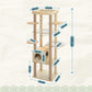 PAWZ Road Großer Katzenbaum 180 cm – Holz-Kratzturm mit Acryl-Kugelnestern | Kratzsäulen & XL-Schlafplattform für große Katzen