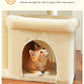 PAWZ Road Kratzbaum Katzenbaum mit voll umwickelten Sisal-Kratzpfosten | geeignet für mittelgroße bis große Katzen