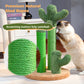 Tiragraffi per gatti PAWZ Road Cactus - Taglia M-53 cm｜L-68,5 cm | Design antiscivolo (capacità di carico 20 kg/4 gatti)