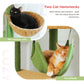 PAWZ Road - Hamac spatiale arbre à chats - Nid transparent acrylique + Plateforme tournante ronde｜Poteaux en sisal + Sangles anti-renversement